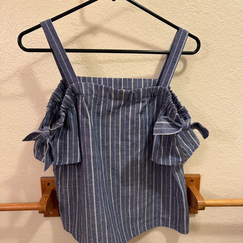 Blue Striped Women's Top